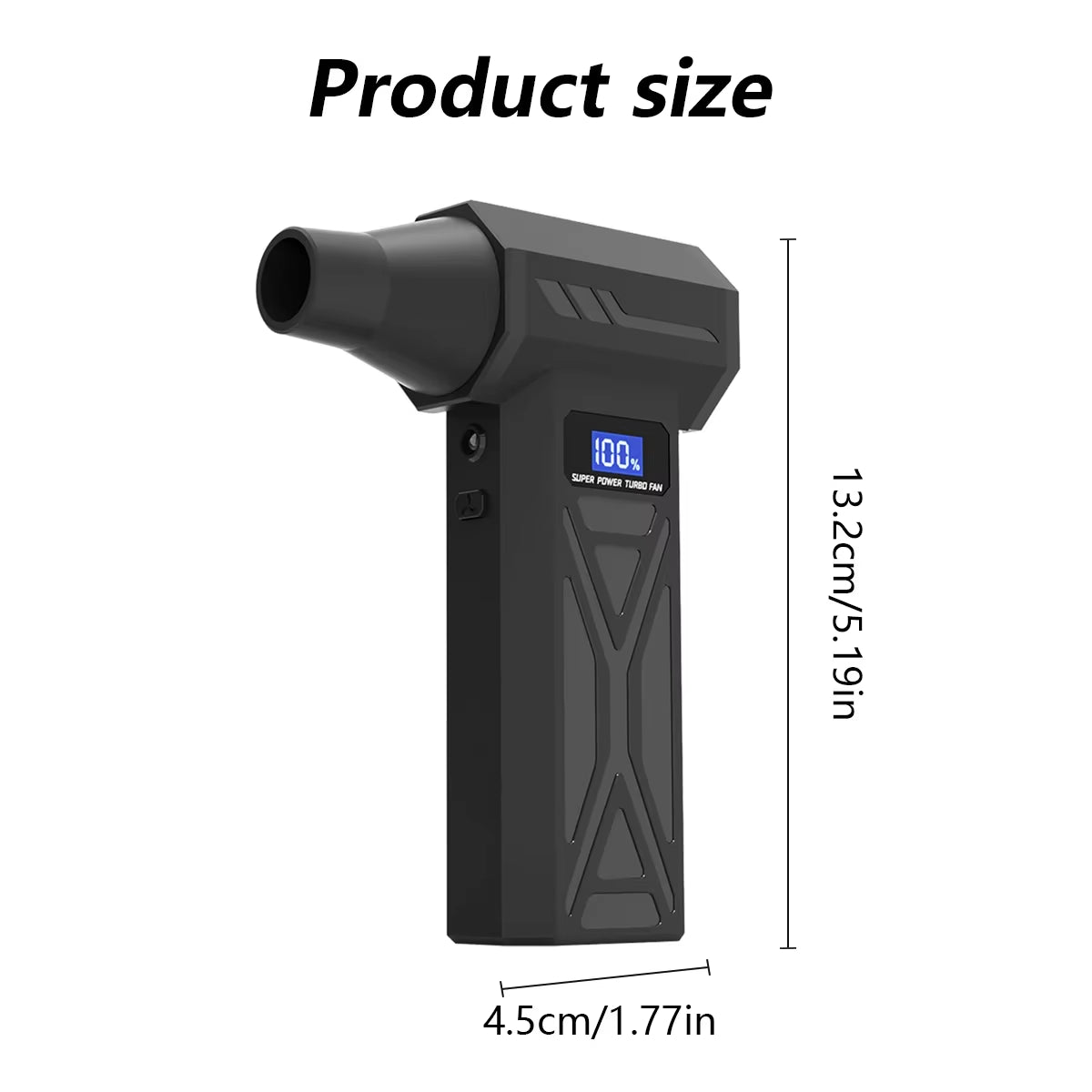 New P70 Air Blower 110000Rpm 4 Gear Adjustable Turbo Blower Jet with Led Light Battery Display Cordless Compressed Air Duster