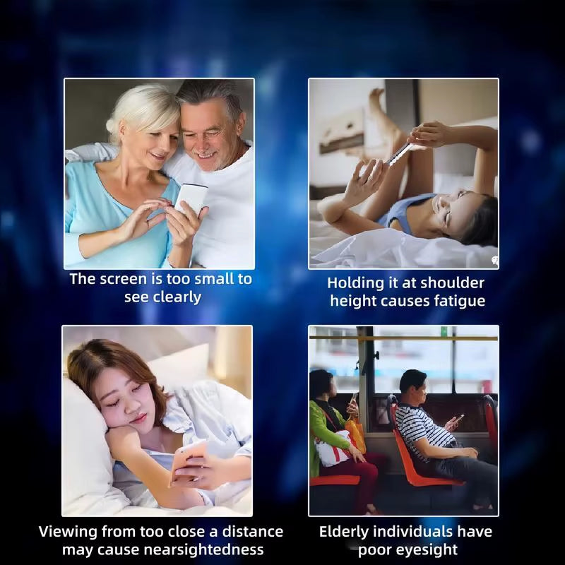 12 Inch Mobile Phone Screen Amplifier HD Magnifying Glass with anti Blue Light Eye Protection Multi Functional Device Enlarger