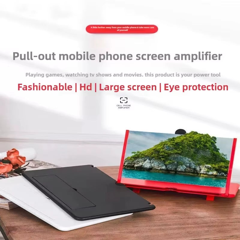 12 Inch Mobile Phone Screen Amplifier HD Magnifying Glass with anti Blue Light Eye Protection Multi Functional Device Enlarger